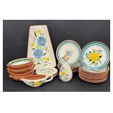 Vintage Stangl Pottery Country Garden Plates, Bows, Serving Platter, Cruet, Saucers and More!