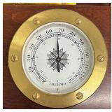 Classy Linden Desktop Clock and Thermometer