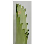 Vintage LE Smith Diamond Butt Avocado Green Swung Vase