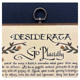"Desiderata" Poem Plaque by Max Ehrmann