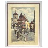 Rothenburg Tauber Framed Print by Ernst Geissendorfer