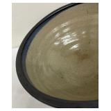 Pretty Ribbed Pottery Bowl