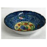 Juzan Gama Japanese Porcelain Peacock Dish