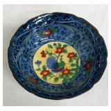 Juzan Gama Japanese Porcelain Peacock Dish