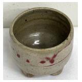 Petite Footed Artisan Crafted Pottery Vase by Lucy