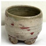 Petite Footed Artisan Crafted Pottery Vase by Lucy