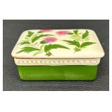 Vintage Stangl Pottery Thistle Cigarette Box / Trinket Box