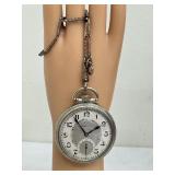 Vintage Hamilton Pocket Watch with Art Deco Fob Chain