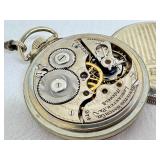 Vintage Hamilton Pocket Watch with Art Deco Fob Chain