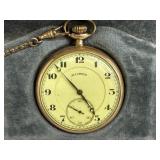 Antique Illinois Pocket Watch with Chain in Original Box