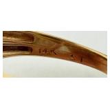 Vintage 14k Gold Wedding Ring Set, Size 5.25