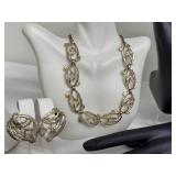 Assortment of Vintage Costume Jewelry Including Necklaces, Bracelets, and Earrings