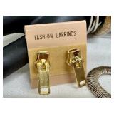 Assortment of Vintage Costume Jewelry Including Necklaces, Bracelets, and Earrings