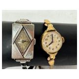 Set of 2 Vintage Elgin Ladies Wristwatches