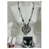 Collection of Vintage Fashion Jewelry with Earrings and Necklaces