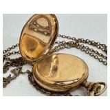 Antique Hampden Pocket Watch with Fob Chain