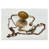 Antique Hampden Pocket Watch with Fob Chain