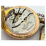 Antique Hampden Pocket Watch with Fob Chain