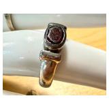 Set of 5 Sterling Silver Rings with Various Designs and Gemstones