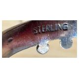 Set of 3 Vintage Sterling Silver Rings with Turquoise and Onyx Stones