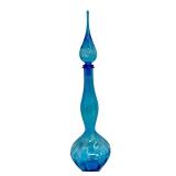 Vintage 28" Mid Century Modern Glass Decanter Bottle