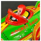 Schylling Collector Series Rocket Racer Friction Powered Rocket with Motor Sound