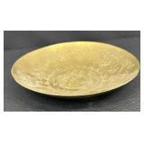 Vintage Chinese Buddhism Brass Incense Bowl & Cover with Stand