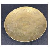 Vintage Chinese Buddhism Brass Incense Bowl & Cover with Stand