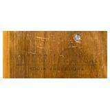 Vintage Krauss Furniture Wooden Souvenir Spoon Collector Wall Rock - Holds 12 Spoons with Box Holder