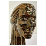 Vintage "Woman in the Wind" Ceramic Statue