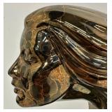 Vintage "Woman in the Wind" Ceramic Statue