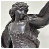 Art Nouveau Style "La Grace" Statue - Created by Eugene Marioton and Reproduced by Austin Productions