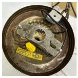 Vintage Stain Glass Hanging Light Fixture