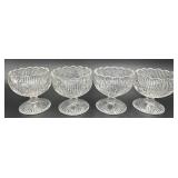 Antique EAPG Flint Glass Bellflower Pattern - Master Salts - Set of Six