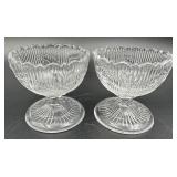 Antique EAPG Flint Glass Bellflower Pattern - Master Salts - Set of Six