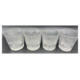 Antique EAPG Flint Glass Bellflower Pattern Full Length Rib Tumblers - Set of Eight