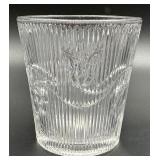 Antique EAPG Flint Glass Bellflower Pattern Full Length Rib Tumblers - Set of Eight