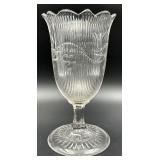 Antique EAPG Flint Glass Bellflower Pattern Celery Vase