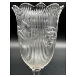Antique EAPG Flint Glass Bellflower Pattern Celery Vase