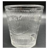 Antique EAPG Flint Glass Bellflower Pattern Banded Rib Tumblers - Set of Seven