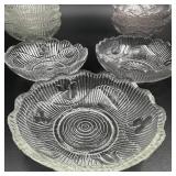 Antique EAPG Flint Glass Bellflower Pattern Sauce/Dessert Dishes - 11 in total