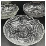 Antique EAPG Flint Glass Bellflower Pattern Sauce/Dessert Dishes - 11 in total