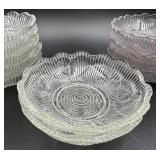 Antique EAPG Flint Glass Bellflower Pattern Sauce/Dessert Dishes - 11 in total
