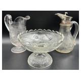 Antique EAPG Flint Glass Bellflower Pattern Not Perfect But Beautiful Collection!