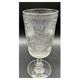 Antique EAPG Flint Glass Bellflower Pattern Celery Vase - Hand Cut - Circa 1800