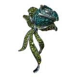 Four Lovely Rhinestone Brooches