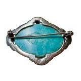 Beautiful Sterling Silver and Turquoise Brooch