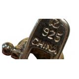 Sterling Silver and Sapphire Heart Tennis Bracelet