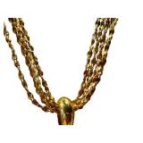 Vintage Nolan Miller Faux Peridot Gold Tone Necklace