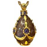 Vintage Joan Rivers Vintage Faberge Egg Necklace